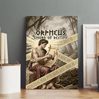 Orpheus Greek Mythology Lyre Musician Canvas Wall Art Vintage Ancient Greek Meander Classical Statue