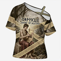 Orpheus Greek Mythology Lyre Musician Cross Shoulder Shirt Vintage Ancient Greek Meander Classical Statue