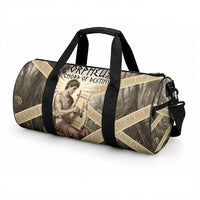 Orpheus Greek Mythology Lyre Musician Duffle Bag Vintage Ancient Greek Meander Classical Statue