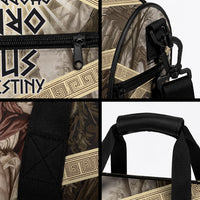 Orpheus Greek Mythology Lyre Musician Duffle Bag Vintage Ancient Greek Meander Classical Statue