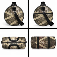 Orpheus Greek Mythology Lyre Musician Duffle Bag Vintage Ancient Greek Meander Classical Statue