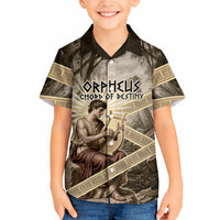 Orpheus Greek Mythology Lyre Musician Hawaiian Shirt Vintage Ancient Greek Meander Classical Statue
