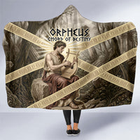 Orpheus Greek Mythology Lyre Musician Hooded Blanket Vintage Ancient Greek Meander Classical Statue