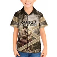 Orpheus Greek Mythology Lyre Musician Kid Hawaiian Shirt Vintage Ancient Greek Meander Classical Statue