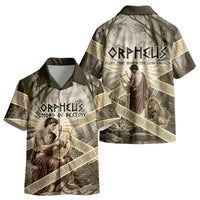 Orpheus Greek Mythology Lyre Musician Kid Hawaiian Shirt Vintage Ancient Greek Meander Classical Statue