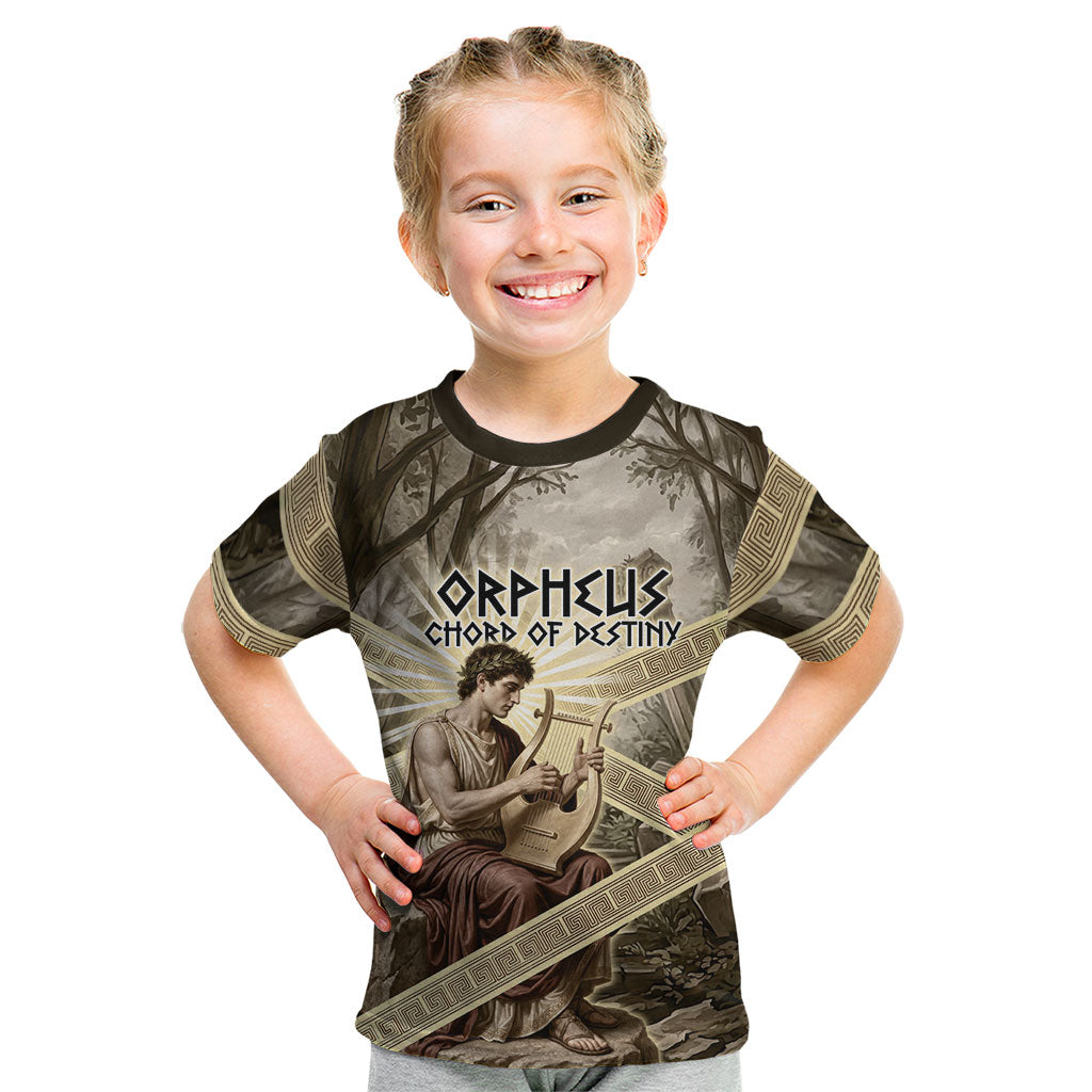 Orpheus Greek Mythology Lyre Musician Kid T Shirt Vintage Ancient Greek Meander Classical Statue