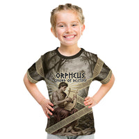 Orpheus Greek Mythology Lyre Musician Kid T Shirt Vintage Ancient Greek Meander Classical Statue