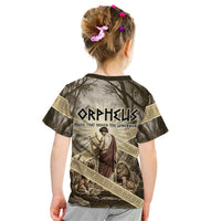 Orpheus Greek Mythology Lyre Musician Kid T Shirt Vintage Ancient Greek Meander Classical Statue