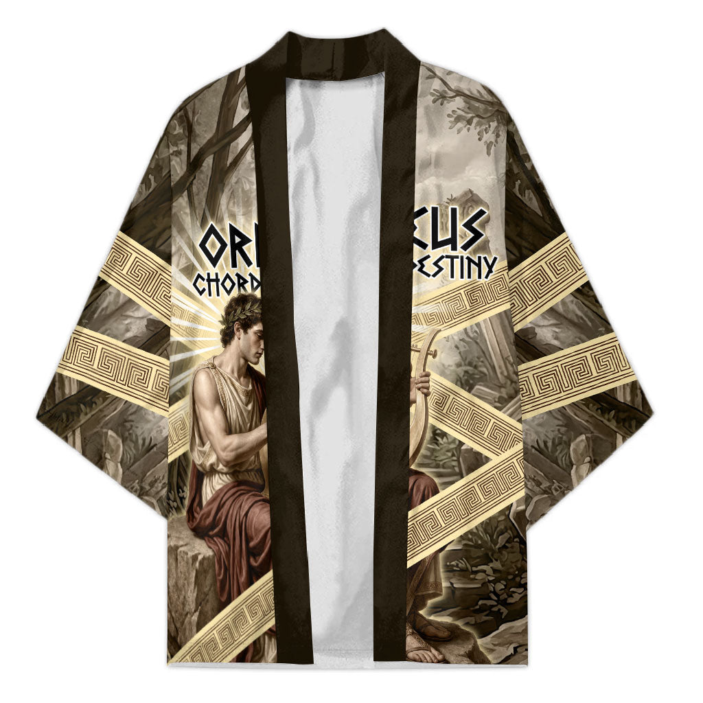 Orpheus Greek Mythology Lyre Musician Kimono Vintage Ancient Greek Meander Classical Statue