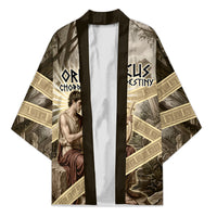 Orpheus Greek Mythology Lyre Musician Kimono Vintage Ancient Greek Meander Classical Statue