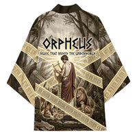 Orpheus Greek Mythology Lyre Musician Kimono Vintage Ancient Greek Meander Classical Statue