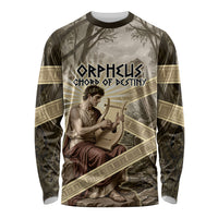 Orpheus Greek Mythology Lyre Musician Long Sleeve Shirt Vintage Ancient Greek Meander Classical Statue