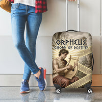 Orpheus Greek Mythology Lyre Musician Luggage Cover Vintage Ancient Greek Meander Classical Statue