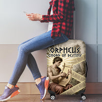 Orpheus Greek Mythology Lyre Musician Luggage Cover Vintage Ancient Greek Meander Classical Statue