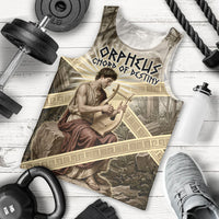 Orpheus Greek Mythology Lyre Musician Men Tank Top Vintage Ancient Greek Meander Classical Statue