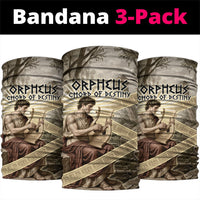 Orpheus Greek Mythology Lyre Musician Neck Gaiter Vintage Ancient Greek Meander Classical Statue