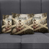 Orpheus Greek Mythology Lyre Musician Pillow Cover Vintage Ancient Greek Meander Classical Statue