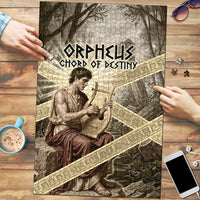 Orpheus Greek Mythology Lyre Musician Puzzle Vintage Ancient Greek Meander Classical Statue