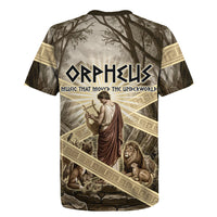 Orpheus Greek Mythology Lyre Musician Rugby Jersey Vintage Ancient Greek Meander Classical Statue