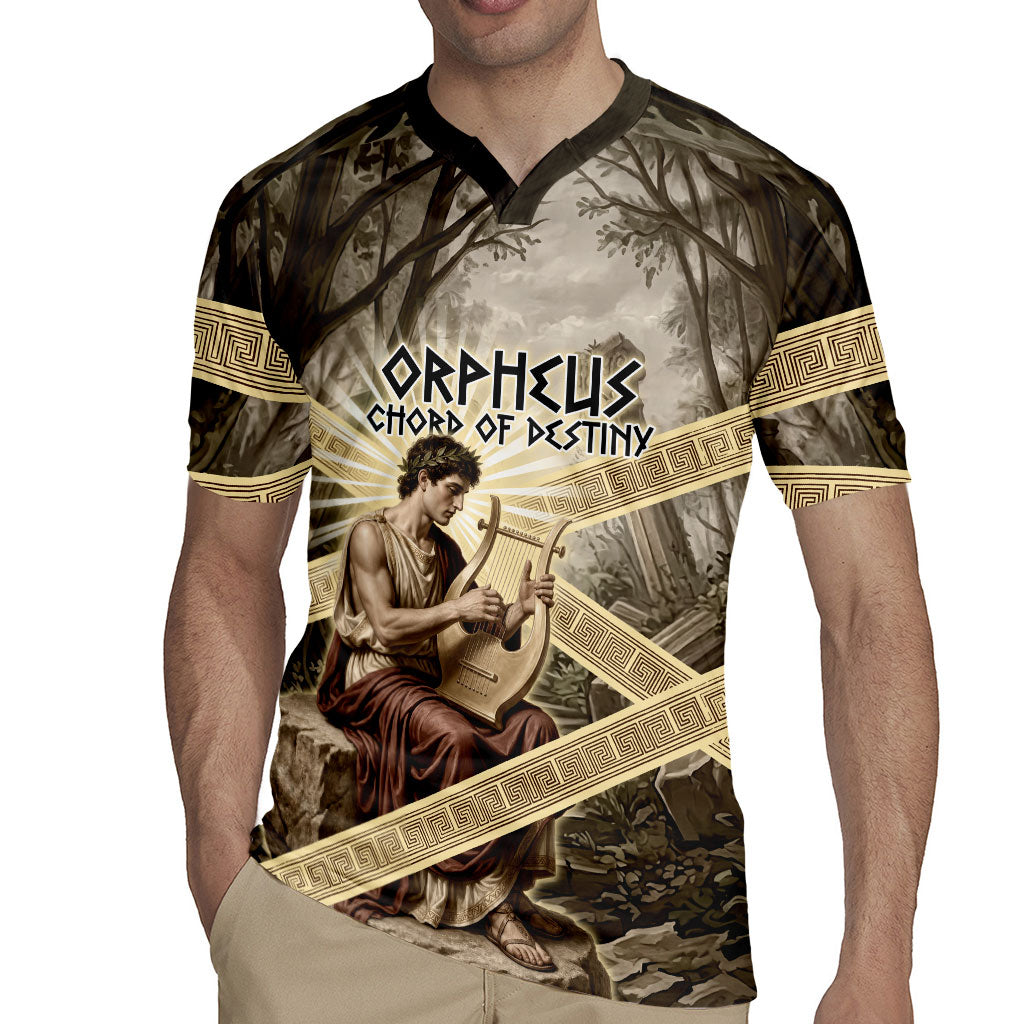 Orpheus Greek Mythology Lyre Musician Rugby Jersey Vintage Ancient Greek Meander Classical Statue