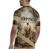Orpheus Greek Mythology Lyre Musician Rugby Jersey Vintage Ancient Greek Meander Classical Statue