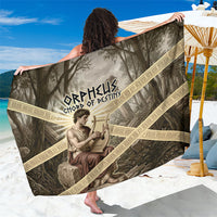 Orpheus Greek Mythology Lyre Musician Sarong Vintage Ancient Greek Meander Classical Statue