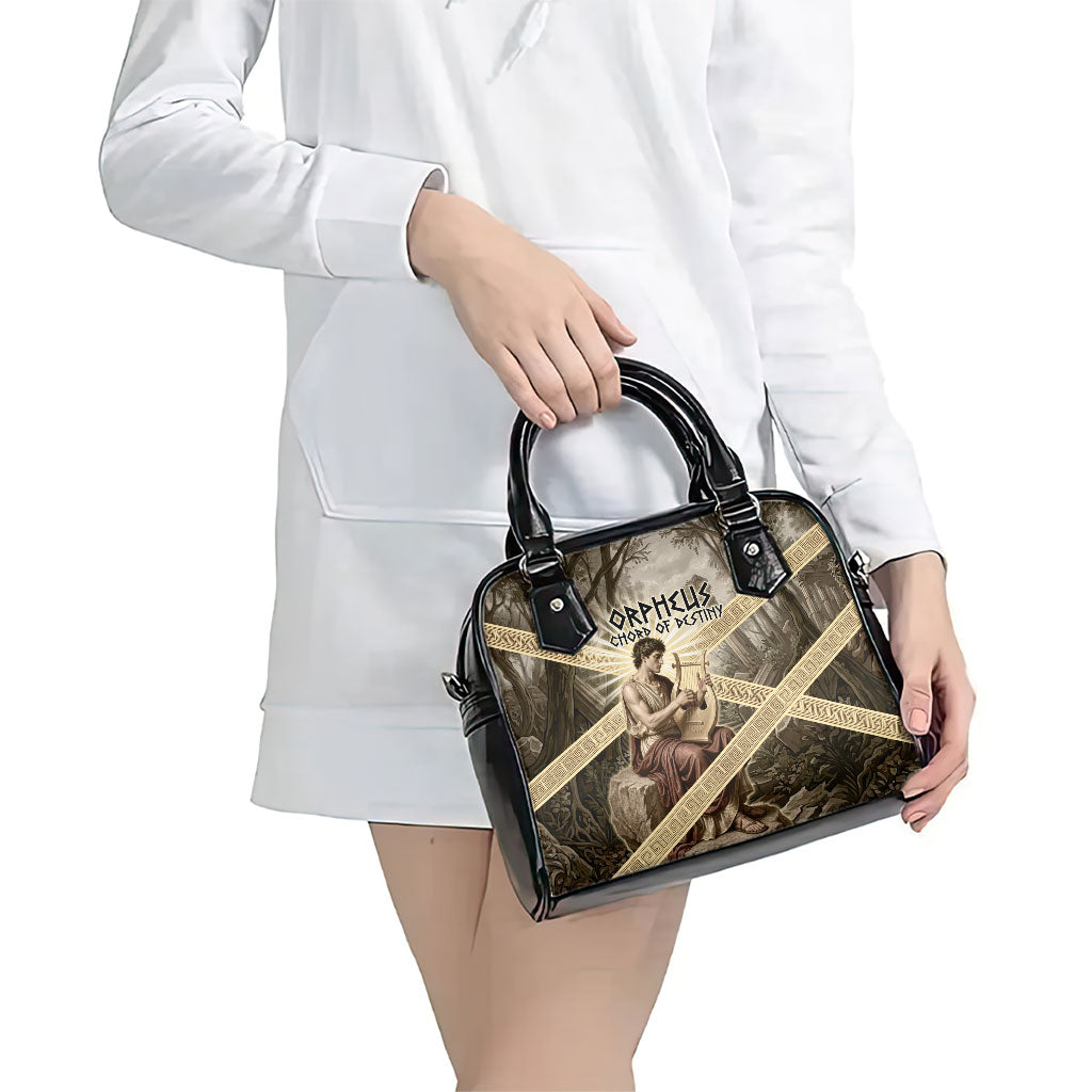 Orpheus Greek Mythology Lyre Musician Shoulder Handbag Vintage Ancient Greek Meander Classical Statue