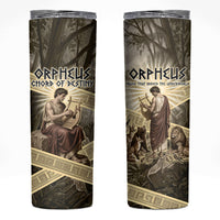 Orpheus Greek Mythology Lyre Musician Skinny Tumbler Vintage Ancient Greek Meander Classical Statue