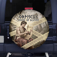 Orpheus Greek Mythology Lyre Musician Spare Tire Cover Vintage Ancient Greek Meander Classical Statue