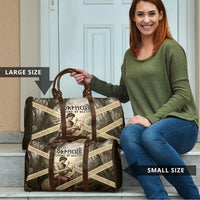 Orpheus Greek Mythology Lyre Musician Travel Bag Vintage Ancient Greek Meander Classical Statue
