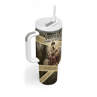 Orpheus Greek Mythology Lyre Musician Tumbler With Handle Vintage Ancient Greek Meander Classical Statue