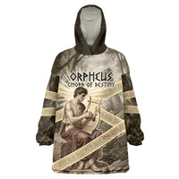 Orpheus Greek Mythology Lyre Musician Wearable Blanket Hoodie Vintage Ancient Greek Meander Classical Statue