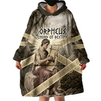 Orpheus Greek Mythology Lyre Musician Wearable Blanket Hoodie Vintage Ancient Greek Meander Classical Statue