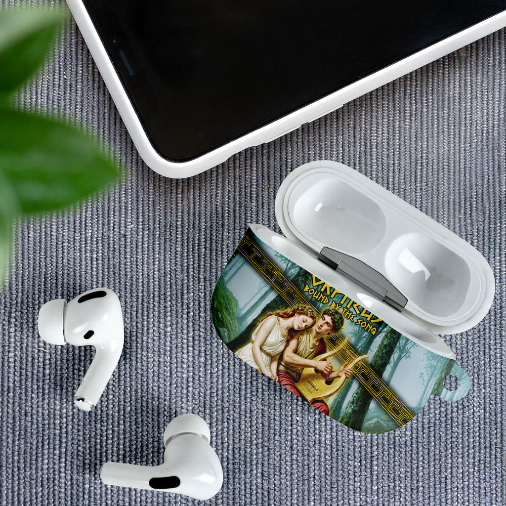 Orpheus And Eurydice Greek Mythology Lyre AirPods Case Vintage Ancient Greek Meander Classical Statue