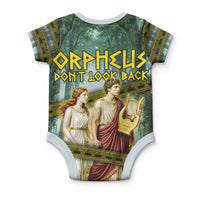 Orpheus And Eurydice Greek Mythology Lyre Baby Onesie Vintage Ancient Greek Meander Classical Statue