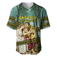 Orpheus And Eurydice Greek Mythology Lyre Baseball Jersey Vintage Ancient Greek Meander Classical Statue
