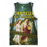 Orpheus And Eurydice Greek Mythology Lyre Basketball Jersey Vintage Ancient Greek Meander Classical Statue