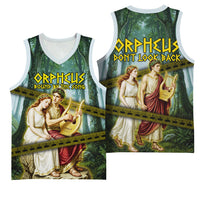 Orpheus And Eurydice Greek Mythology Lyre Basketball Jersey Vintage Ancient Greek Meander Classical Statue