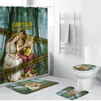 Orpheus And Eurydice Greek Mythology Lyre Bathroom Set Vintage Ancient Greek Meander Classical Statue