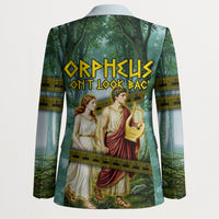 Orpheus And Eurydice Greek Mythology Lyre Blazer Vintage Ancient Greek Meander Classical Statue
