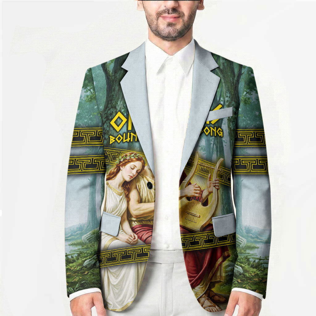 Orpheus And Eurydice Greek Mythology Lyre Blazer Vintage Ancient Greek Meander Classical Statue