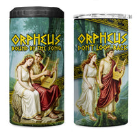 Orpheus And Eurydice Greek Mythology Lyre 4 in 1 Can Cooler Tumbler Vintage Ancient Greek Meander Classical Statue