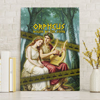 Orpheus And Eurydice Greek Mythology Lyre Canvas Wall Art Vintage Ancient Greek Meander Classical Statue