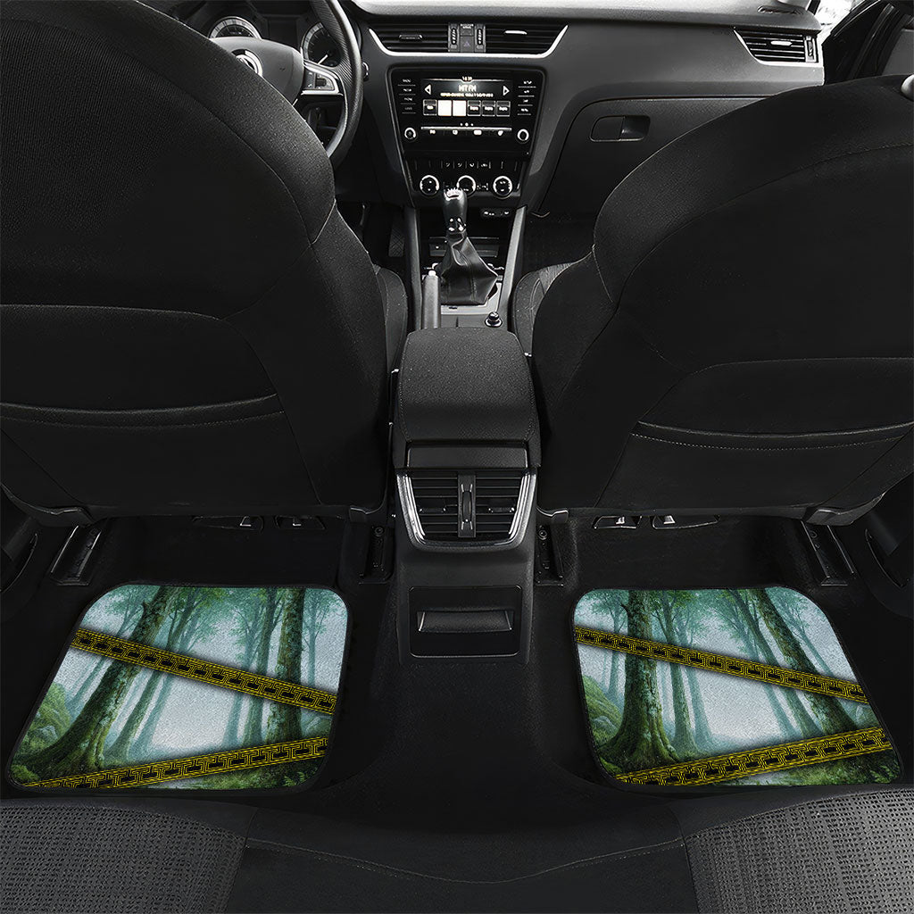 Orpheus And Eurydice Greek Mythology Lyre Car Mats Vintage Ancient Greek Meander Classical Statue