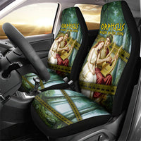 Orpheus And Eurydice Greek Mythology Lyre Car Seat Cover Vintage Ancient Greek Meander Classical Statue