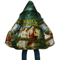 Orpheus And Eurydice Greek Mythology Lyre Cloak Vintage Ancient Greek Meander Classical Statue