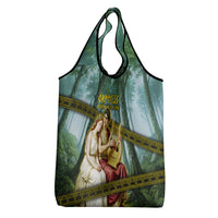 Orpheus And Eurydice Greek Mythology Lyre Grocery Bag Vintage Ancient Greek Meander Classical Statue