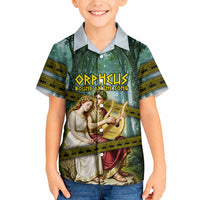 Orpheus And Eurydice Greek Mythology Lyre Hawaiian Shirt Vintage Ancient Greek Meander Classical Statue