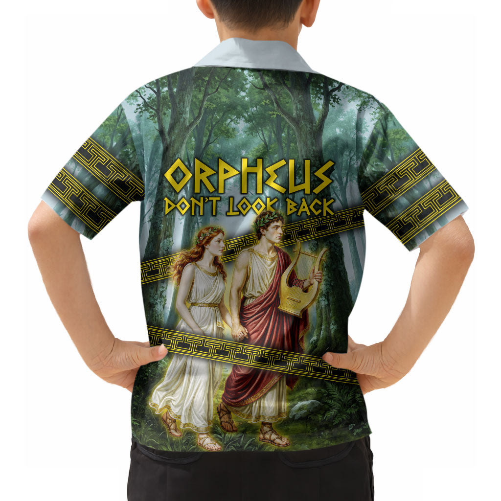 Orpheus And Eurydice Greek Mythology Lyre Hawaiian Shirt Vintage Ancient Greek Meander Classical Statue