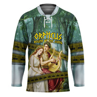 Orpheus And Eurydice Greek Mythology Lyre Hockey Jersey Vintage Ancient Greek Meander Classical Statue